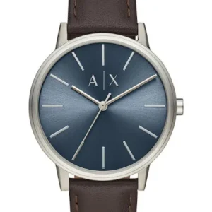 Armani Exchange-AX2704 Blue Brown Leather Strap Model S-Tier