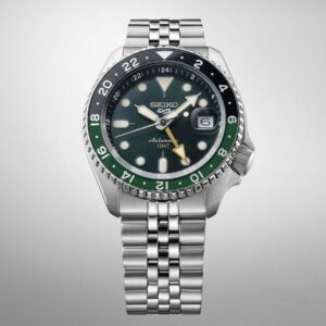 Seiko-5 Sports SKX GMT Bi-Colour Green, model SSK035K1. S-Tier