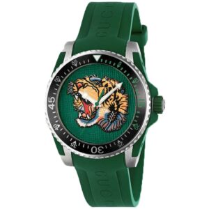 Gucci YA136316 Men's Dive Green Quartz Watch