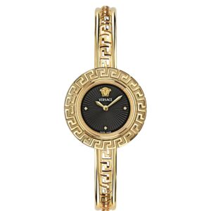 Versace -La Greca Women Black Gold Two Tone Watch S+Tier