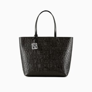 Armani exchange-SHOPPER BAG WITH ALLOVER LOGOSHOPPER BAG WITH ALLOVER LOGO