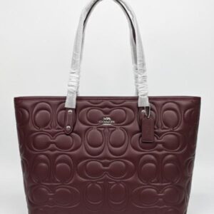 Coach-City Tote Bag (maroon)