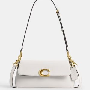 Coach-Jet shoulder Handbag(White)