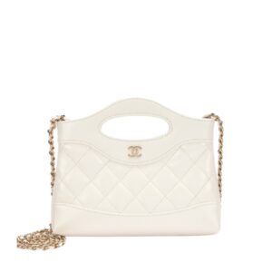 Chanel-Flap Handle Bag S Tier (White)