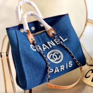 Chanel-Deauville Tote Bag S-Tier(Denim)