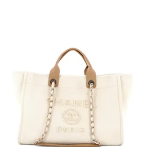 Chanel-Deauville Tote Bag S-Tier (Beige)