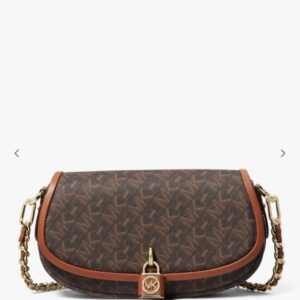 Michael Kors- MILA SMALL EMPIRE HANDBAG-(Brown)