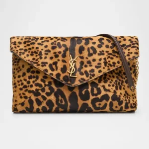Yves Saint Lauren-Envelope Flap Bag S-Tier (Leopard Print)