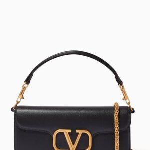 Valentino-Garavani Shoulder Bag S-Tier-(Black)