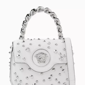 Versace-Mini La Medusa Spiked Bag in Leather S+Tier