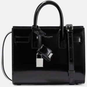 Yves Saint Laurent-SAC DE JOUR IN PATENT LEATHER - NANO Black S+Tier