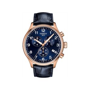 Tissot-Chrono XL Men Quartz Blue Dial Chronograph Leather Watch S+Tier